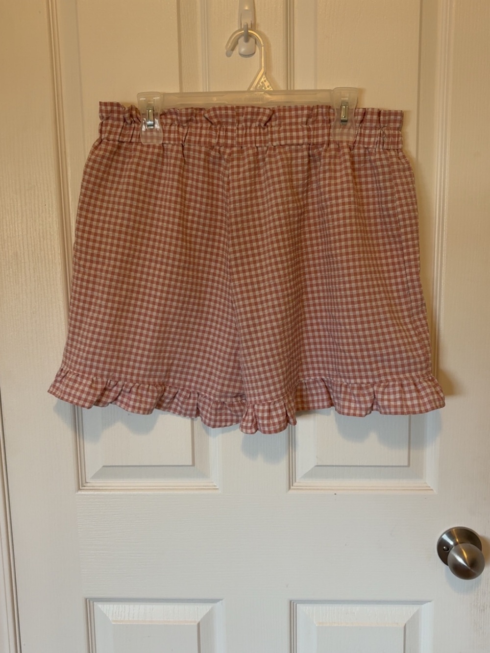 Gingham Ruffle Shorts
